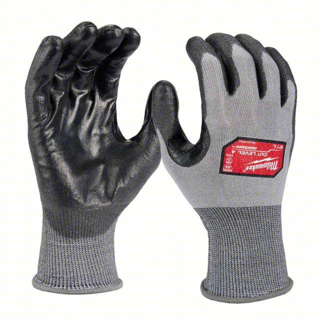 Milwaukee High Dexterity Cut Level A4 Polyurethane Coated Glove