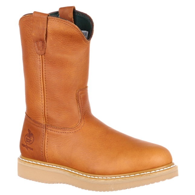 Georgia Men's 10" Wedge Steel Toe Wellington Work Boot