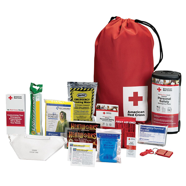 First Aid Only® RC-622 American Red Cross Deluxe Personal Safety Emergency Pack