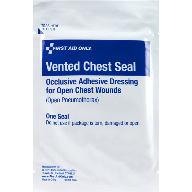First Aid Only® Vented Chest Seal