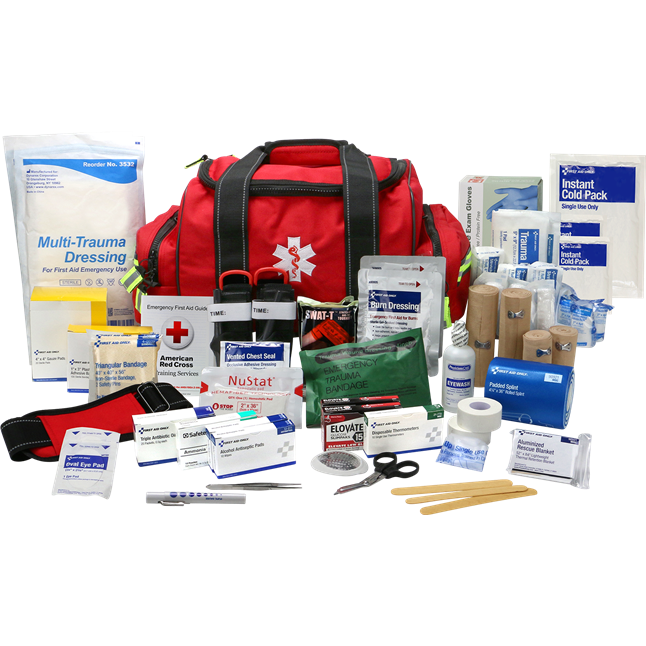 First Aid Only® First Responder Bag, Standard Plus Bleed Control