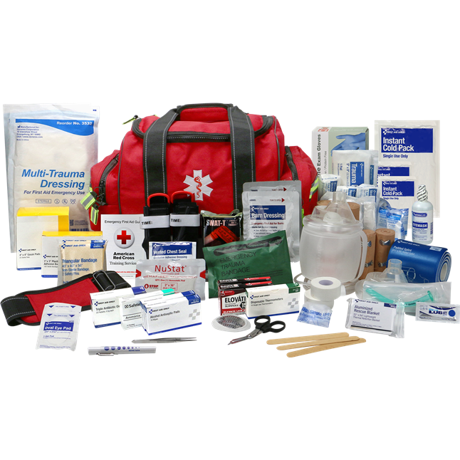 First Aid Only® First Responder Bag, Standard Plus Bleed Control & Airway Management