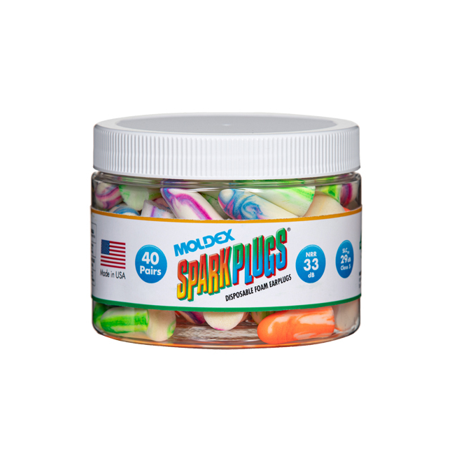 Moldex SparkPlugs® Disposable Earplugs – NRR 33dB