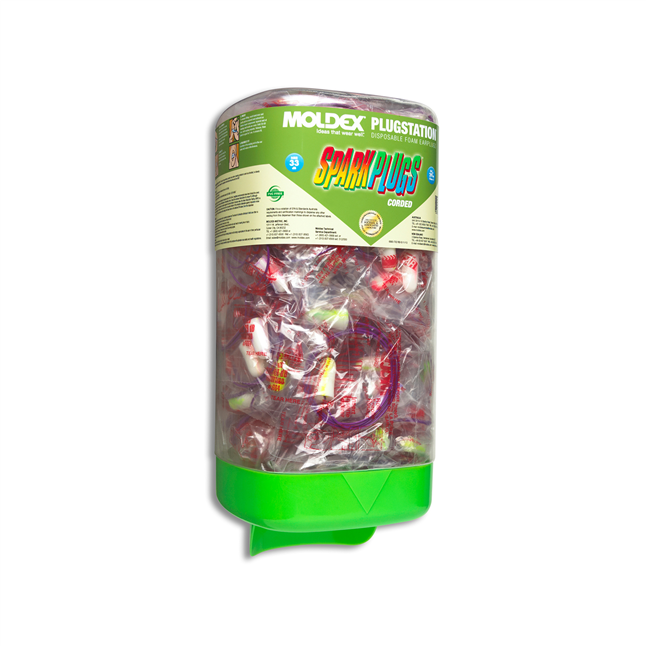 Moldex PlugStation® SparkPlugs Corded Earplug Dispenser