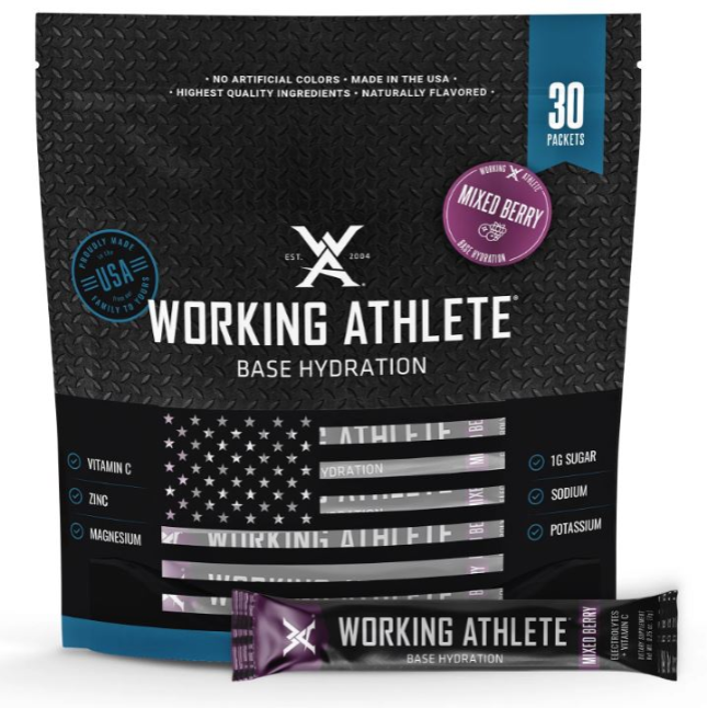 Working Athlete Base Hydration, 30 per Bag
