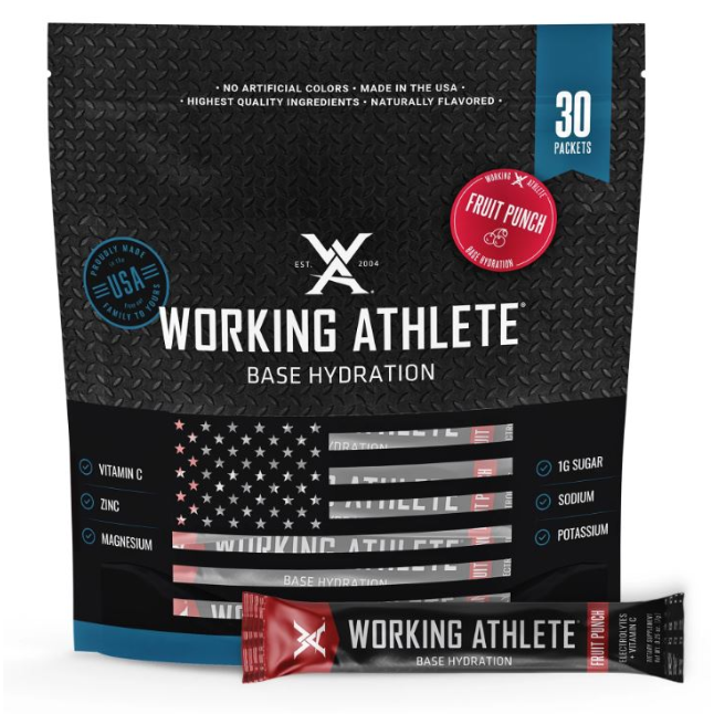 Working Athlete Base Hydration, 30 per Bag