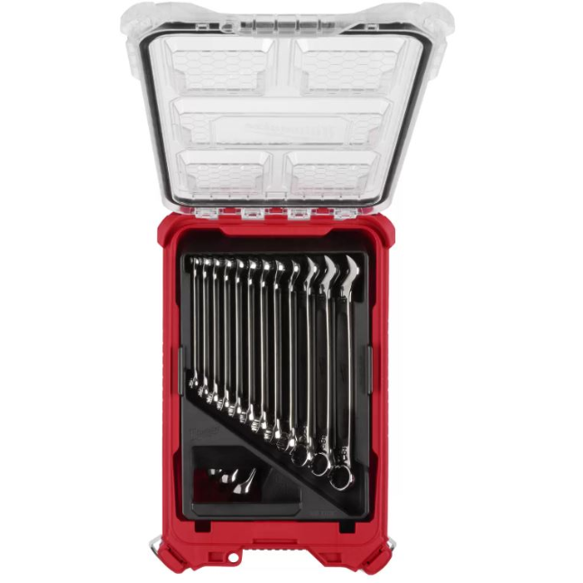 Milwaukee 15 Piece Combination Wrench Set with Packout Organizer Main Image