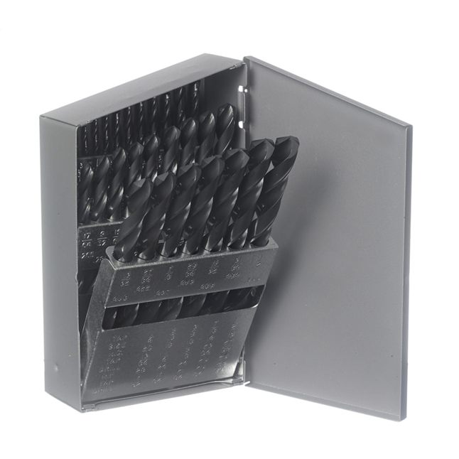 Champion General Purpose Split Point Drill Bit Set, 1/16" - 1/2" x 64ths, 29 Pieces