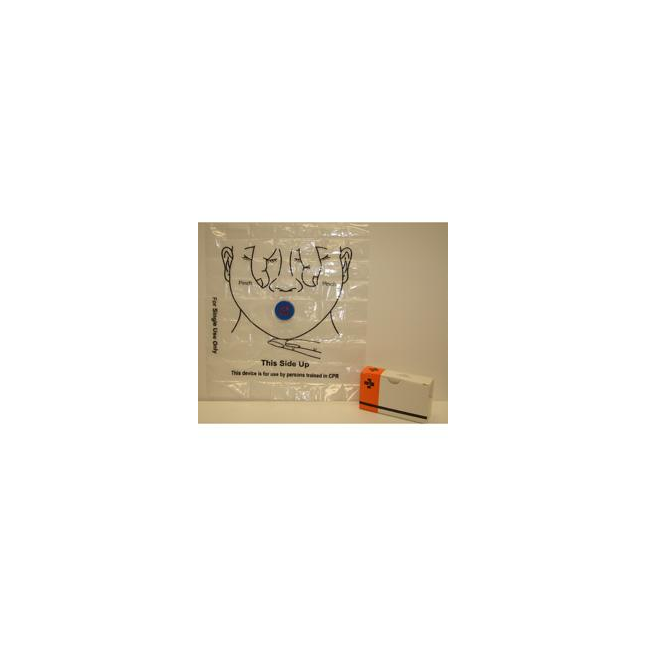 Unitized CPR Mouth Barrier