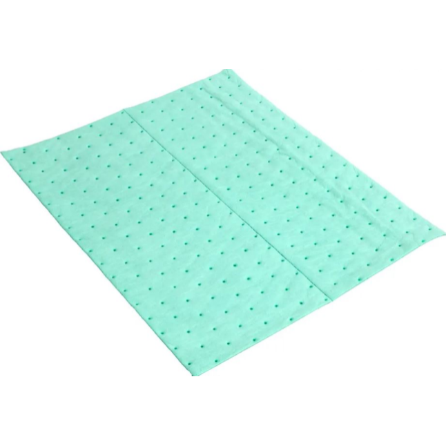 DiVal Hazmat Green 15" x 18' Heavyweight Absorbent Pads