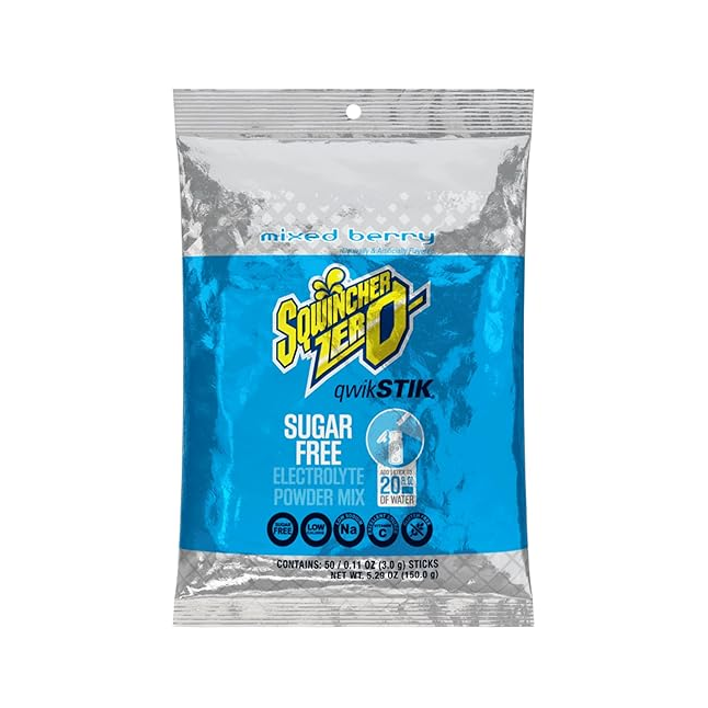 Sqwincher® ZERO Qwik Stik®, Yields 20 oz, 50 Stiks/Pack