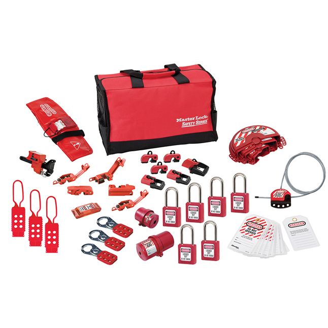 Master Lock Premier Valve & Electrical Lock Out Tag Out Kit with Case