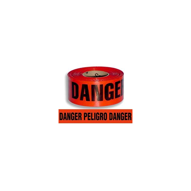 "DANGER" Bilingual Barricade Tape, 3" X 1000'