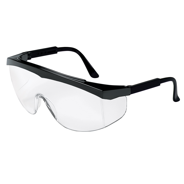 SS1 Series Wrap-Around Safety Glasses with Built-In Side Shields