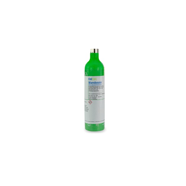 MSA 4 Gas Calibration Cylinder, Methane, O2, CO, H2S, 38 L