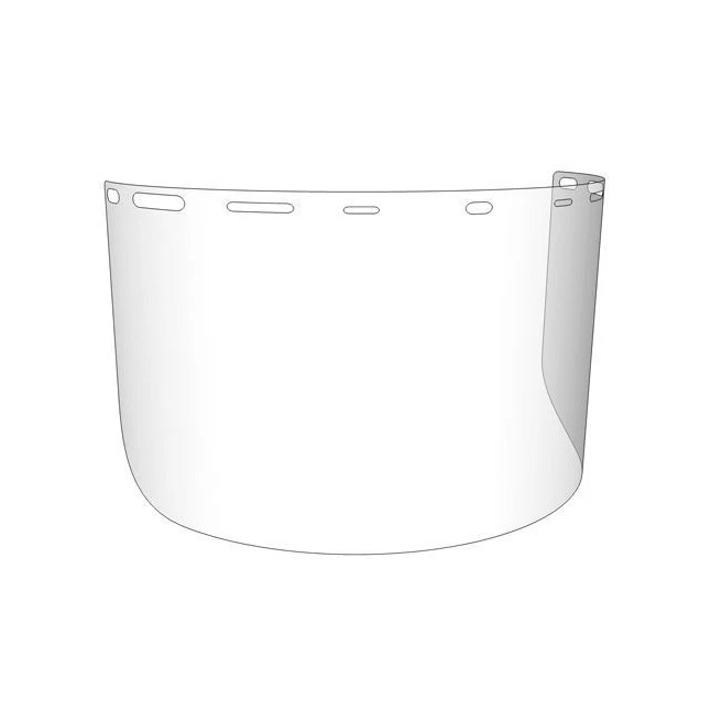 High Impact Polycarbonate Universal Replacement Faceshield, 8" x 15-1/2" x .040"