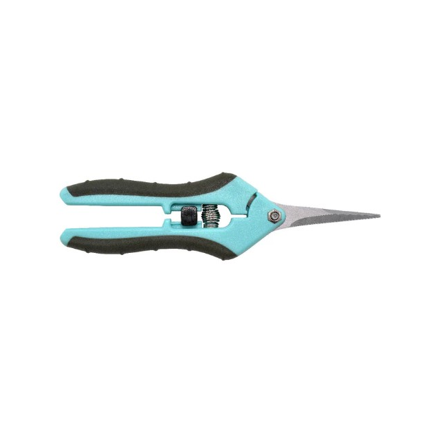 Clauss 6.75” Hydro Straight Titanium Bonded Non-Stick Spring-Assist Snips, Blue