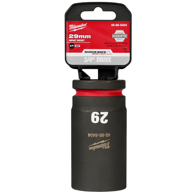SHOCKWAVE Impact Duty™ 3/4" Drive 6 Point Sockets, Metric, Deep