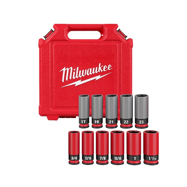 SHOCKWAVE Impact Duty™ 1/2 Drive SAE & Metric 11PC Lug Nut Wheel Socket Set