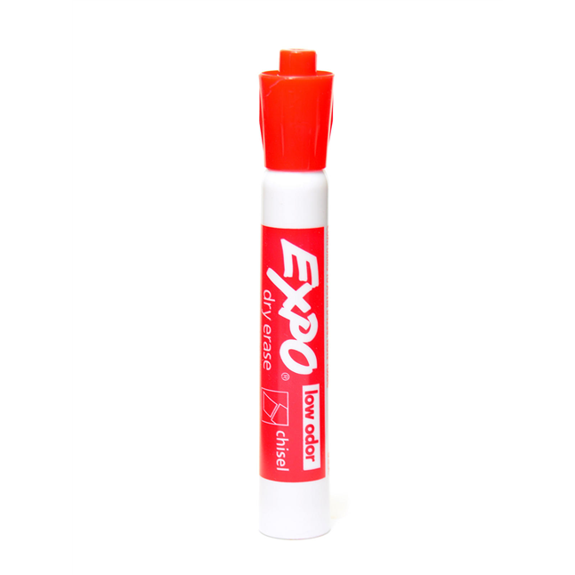 Expo Low Odor Dry Erase Markers, Chisel Tip