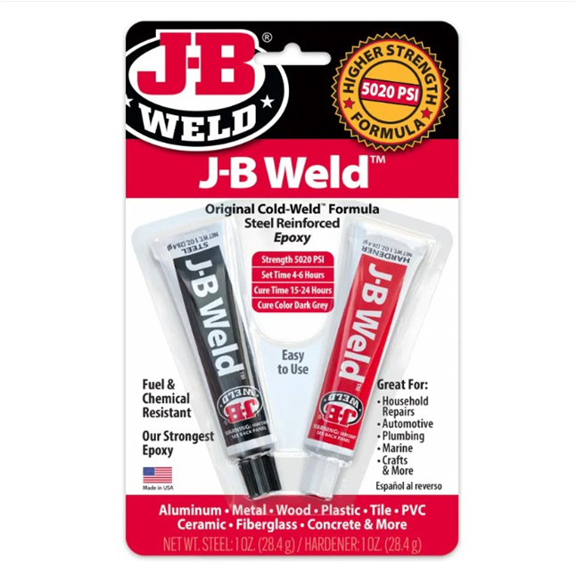 J-B Weld® Original Cold Weld Steel Reinforced Epoxy, 1 oz Twin Tubes