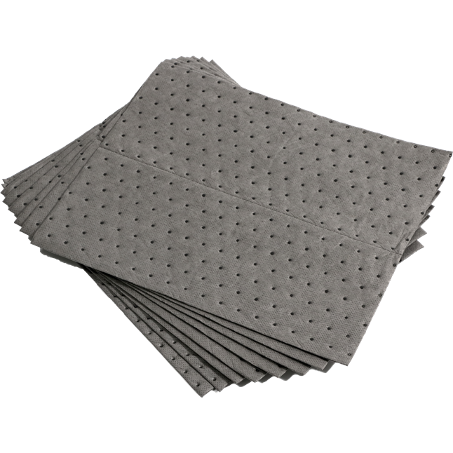 DiVal Universal Lightweight 15" x 18" Perforated Absorbent Pads