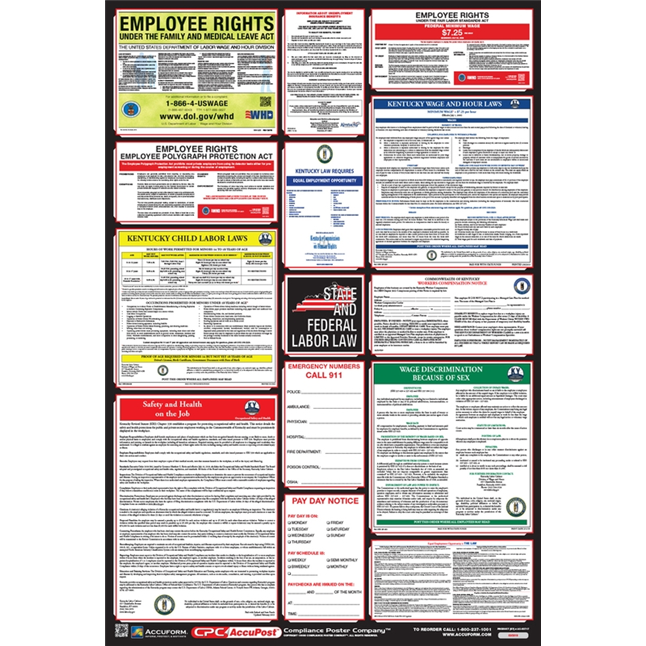OSHA Safety Poster: Combo State, Federal & OSHA Labor Law Posters