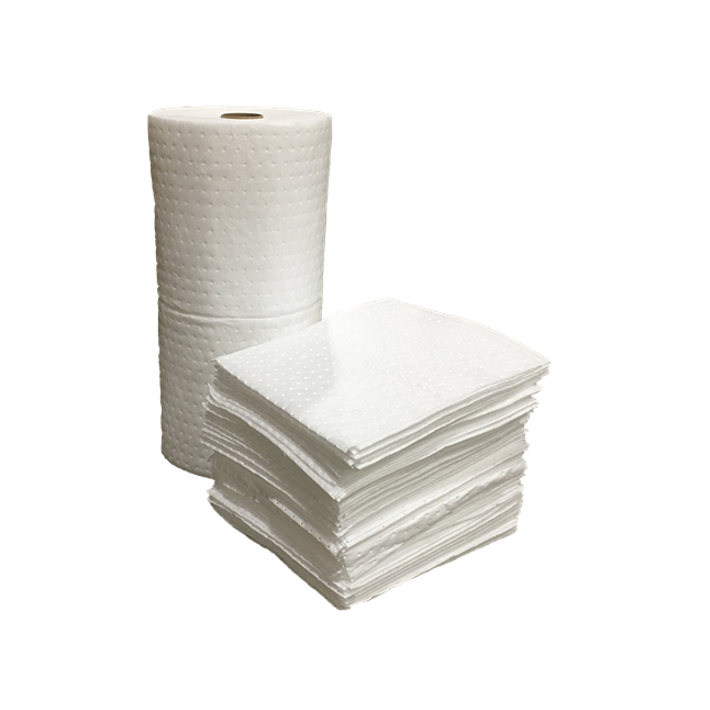 DiVal Oil Only Dimpled Sorbent Pads and Rolls