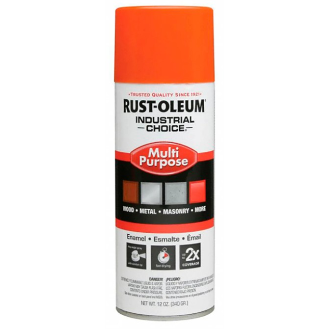 RUST-OLEUM® Industrial 1600 Multi-Purpose Aerosol Spray Paint, 12oz