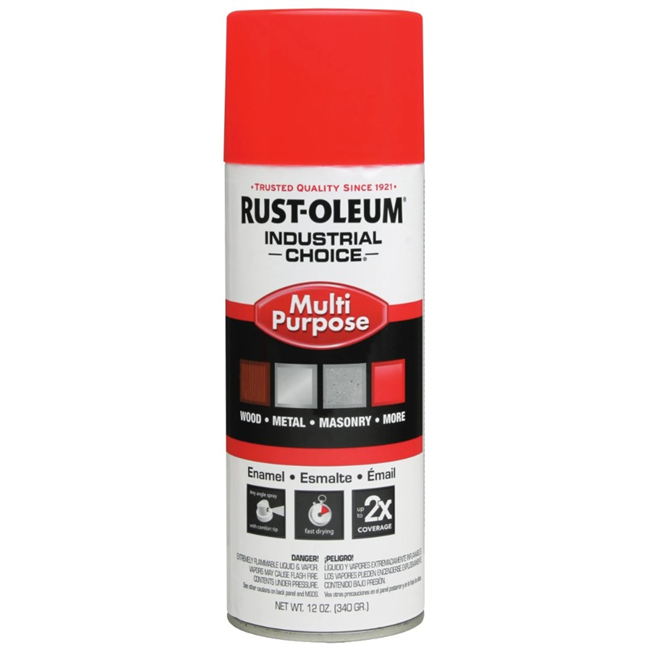 RUST-OLEUM® Industrial 1600 Multi-Purpose Aerosol Spray Paint, 12oz