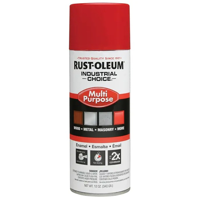 RUST-OLEUM® Industrial 1600 Multi-Purpose Aerosol Spray Paint, 12oz