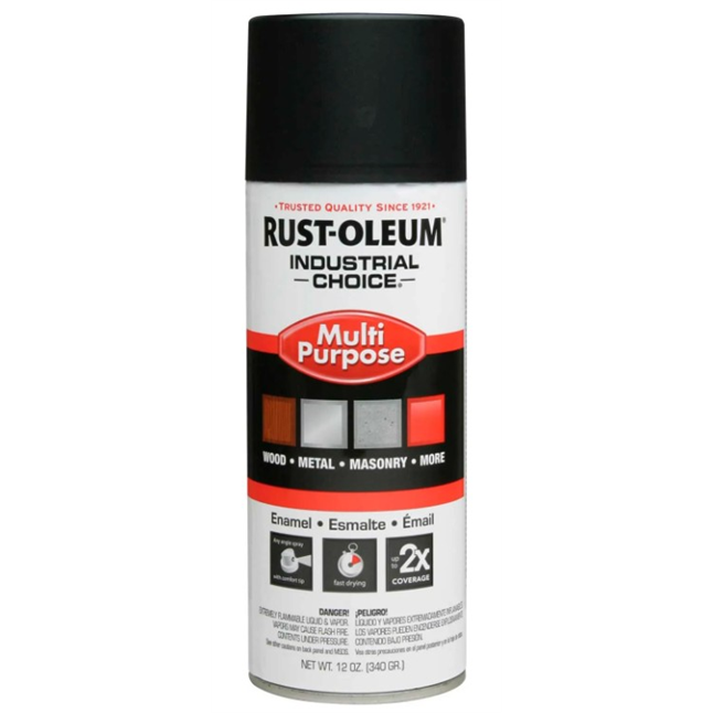 RUST-OLEUM® Industrial 1600 Multi-Purpose Aerosol Spray Paint, 12oz