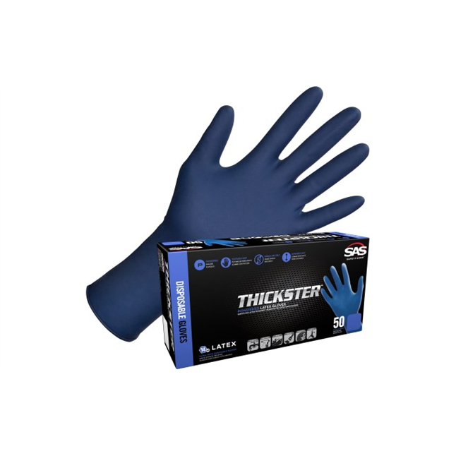 Thickster® Powdered Latex Disposable Gloves - 14 Mil