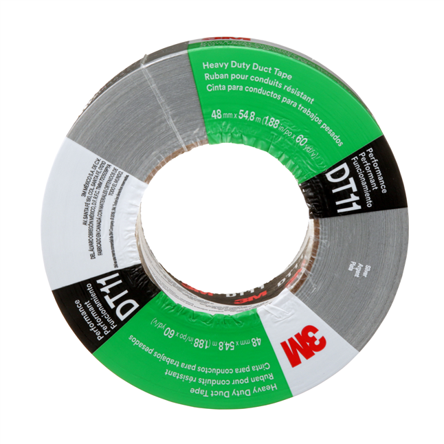 3M™ DT11 Heavy Duty Duct Tape, 11 mil, 2" x 60 yards