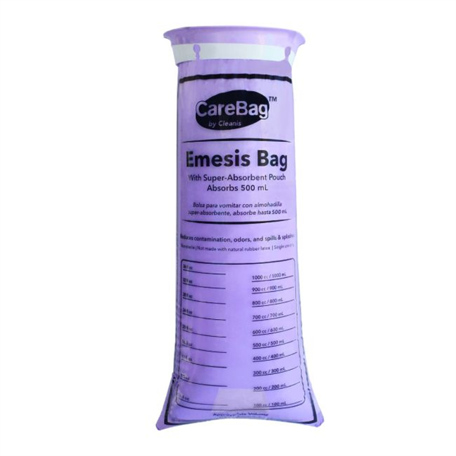 PrepWell 100% Recycled Emesis Bag with Super-Absorbent Pouch, 20 per Pack