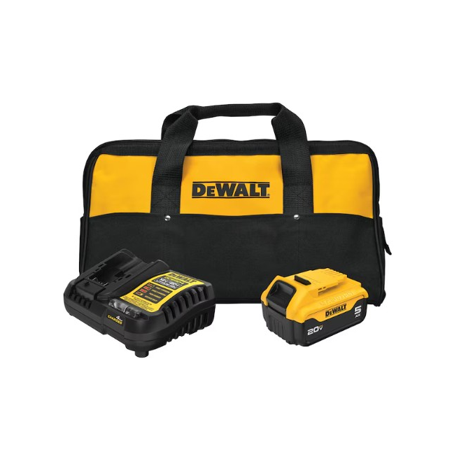 DeWALT 20V MAX XR 5 AH Battery Starter Kit