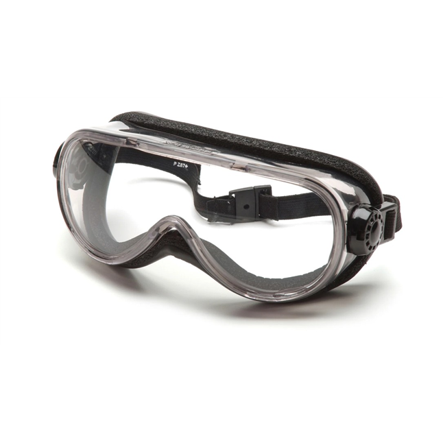 Pyramex Top Shelf Chemical Splash Goggle with Foam Padded