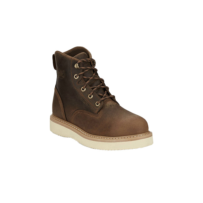 Justin Men's 6" Maxwell Waterproof Steel Toe Boot