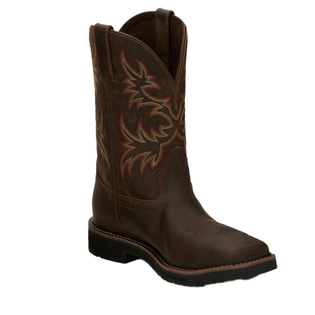 Justin Men's 11" Driller Steel Toe Boot