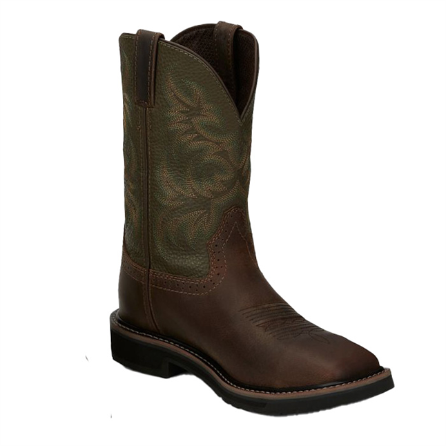 Justin Men's 11" Driller Steel Toe Boot