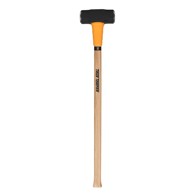 True Temper Toughstrike Double Face Forged Steel Sledge Hammer, 36" American Hickory Handle