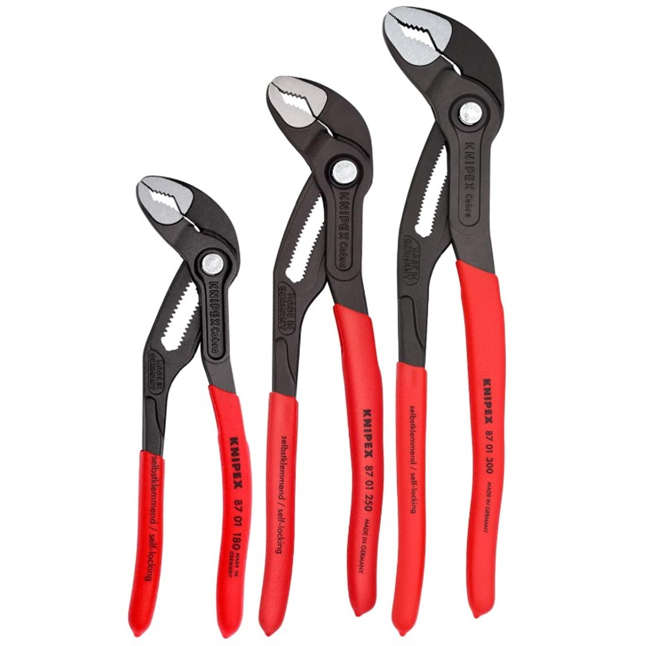 Knipex Cobra® 3-Piece Water Pump Pliers Set