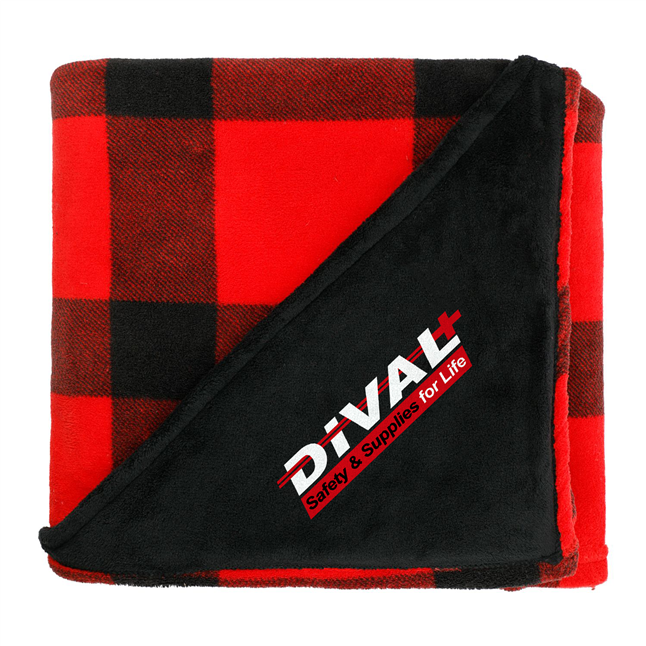 DiVal Buffalo Plaid Throw Blanket