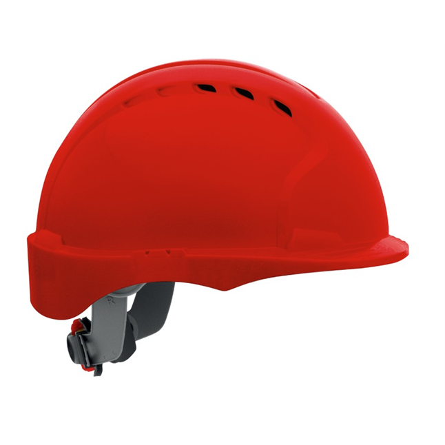 Evolution® Deluxe Short Brim Hard Hat w/ 6-Point Polyester Suspension & Wheel Ratchet Adjustment, Vented