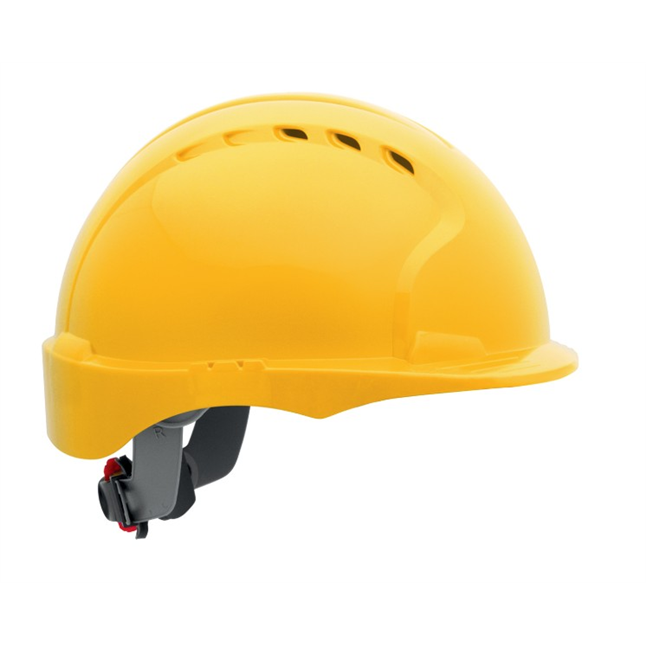 Evolution® Deluxe Short Brim Hard Hat w/ 6-Point Polyester Suspension & Wheel Ratchet Adjustment, Vented