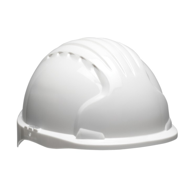 Evolution® Deluxe Short Brim Hard Hat w/ 6-Point Polyester Suspension & Wheel Ratchet Adjustment