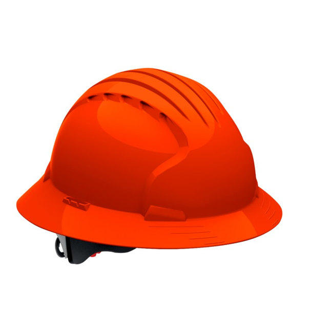 Evolution® Deluxe Full Brim Type I Hard Hat w/ 6-Point Ratchet Suspension
