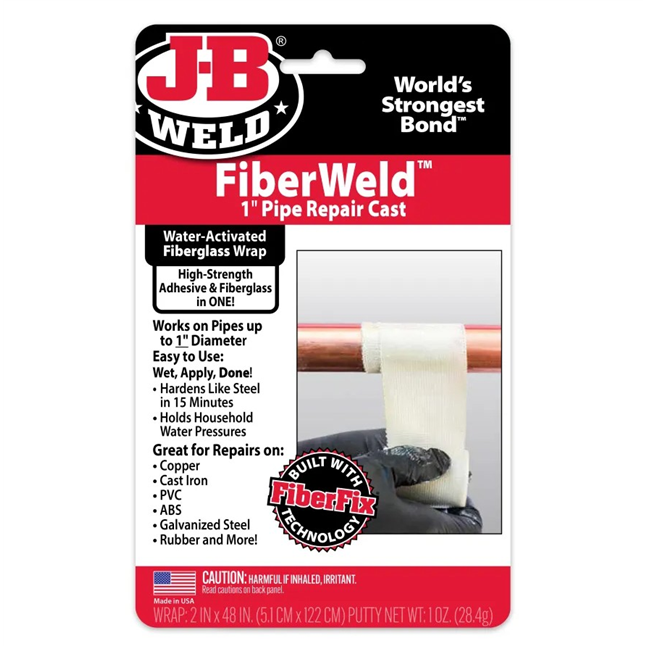 J-B Weld® FiberWeld™ Pipe Repair Cast