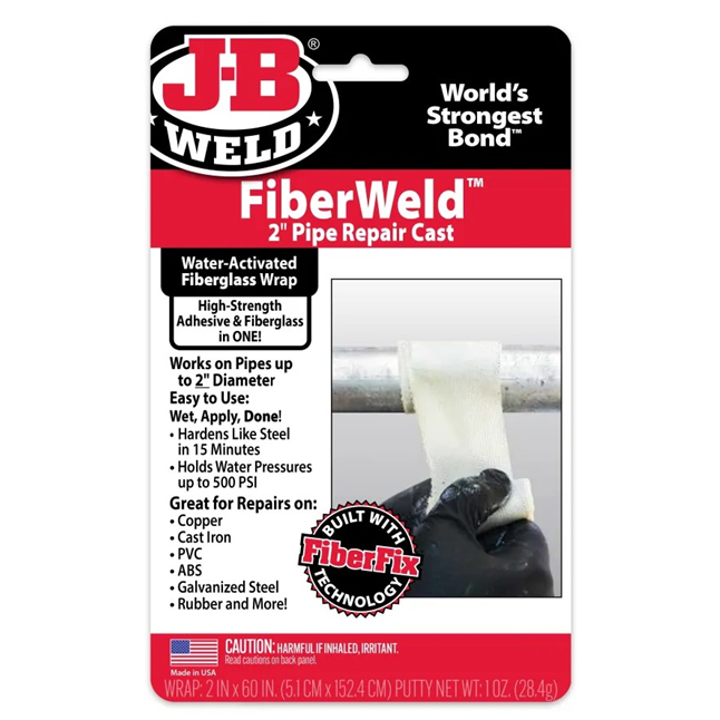 J-B Weld® FiberWeld™ Pipe Repair Cast