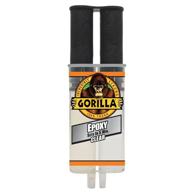 Gorilla Epoxy, Clean, 5 minute, .85oz Syringe